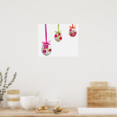 Folk Art (Oekraïens geïnspireerd) Poster (Keuken)