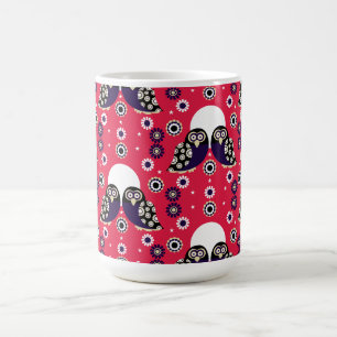 Folk Art Owl Koffiemok