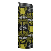 Folk Art Owl Prints Thermosbeker (Geroteerd rechts)