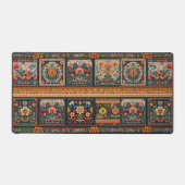 Folk Art Patchwork Desk Mat (Voorkant)