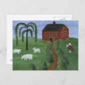 Folk Art Postcard Briefkaart (Voorkant / Achterkant)