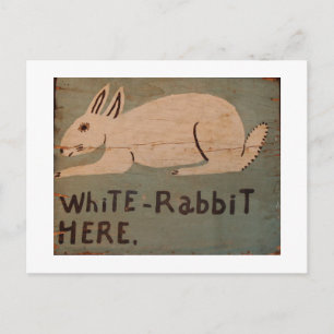 Folk Art Rabbit Briefkaart