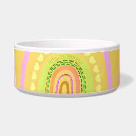 Folk Art Rainbow 'Happiness is Homemade' Voerbakje