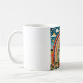 Folk Art Rainbow Mug (Gauche)