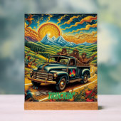 Folk Art Road Trip Acryl Bord (Neutraal)