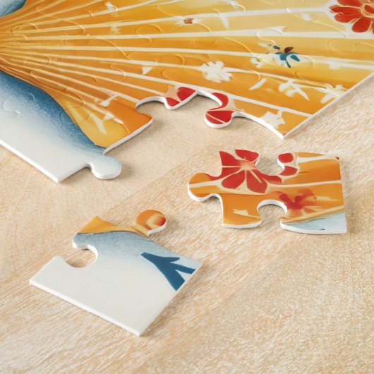 Folk Art  Seashell Puzzle (Côté)