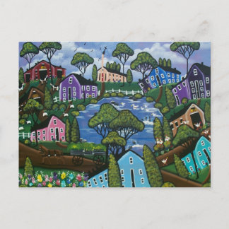 FOLK ART Spirit Of The Heart BY LORI carte postale