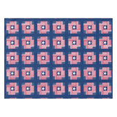 Folk Art Style American Flag Tafelkleed (Voorkant (Horizontaal))