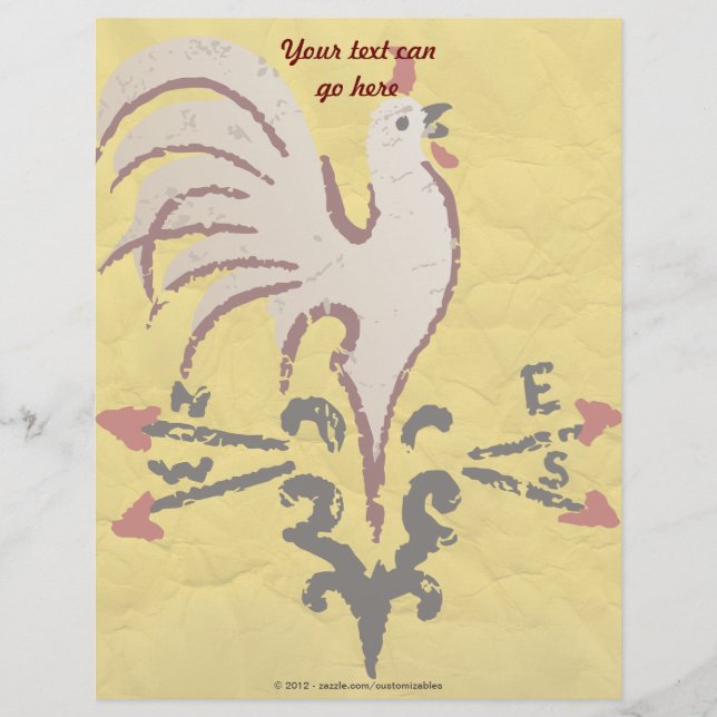 Folk Art Style Rooster (Voorkant)