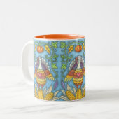 FOLK ART TURQUIE & CORN MERCI DE DONNER DEUX MUG T (Devant gauche)