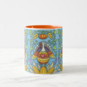 FOLK ART TURQUIE & CORN MERCI DE DONNER DEUX MUG T (Centre)