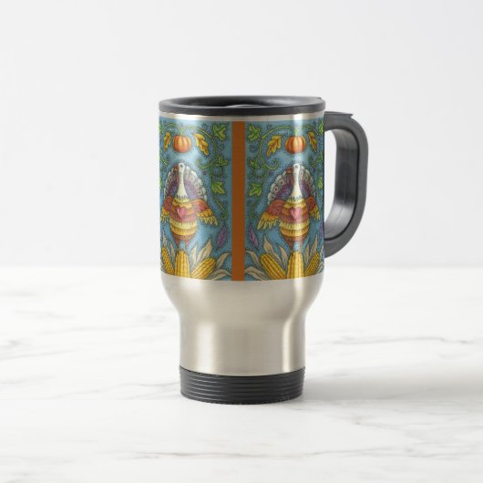 FOLK ART TURQUIE, MERCI COMMUTER TRAVEL MUG (Devant droit)