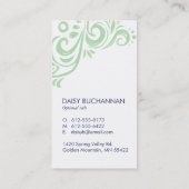 Folk Art Visitekaartje | Paars (Achterkant)