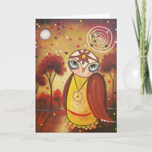 FOLK ART What's The Time BY LORI carte de voeux (Devant)