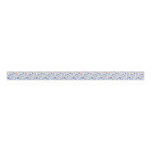 Folk Art Winter Bird Pattern Grosgrain Lint (Voorkant)