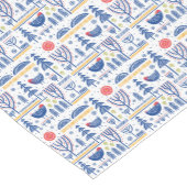 Folk Art Winter Bird Pattern Korte Tafelloper (Hoek)