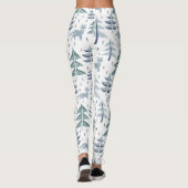 Folk Art Winter Fox en Trees Leggings (Achterkant)