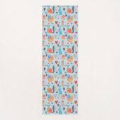 Folk Art Woodland Animal Pattern Yogamat (Voorkant)