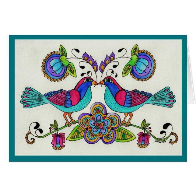 Folk Birds (Voorkant Horizontaal)