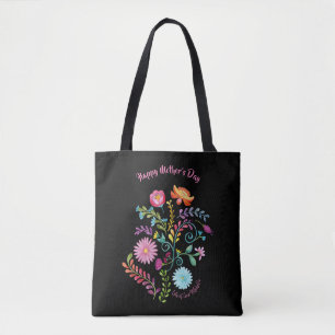 Folk Bloemen Moederdag Tas - Aquarel Naamloos