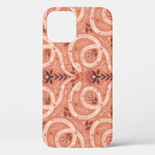 Folk Bloemenslang: symmetrisch  iPhone 12 Hoesje