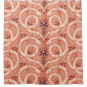 Folk Bloemenslang: symmetrisch Douchegordijn (Voorkant)