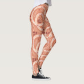 Folk Bloemenslang: symmetrisch Leggings (Rechts)