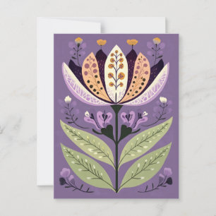 Folk Bloom No.255 Briefkaart