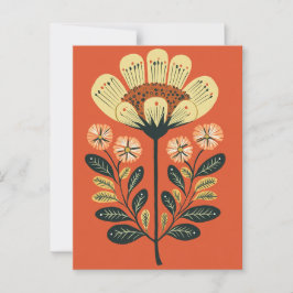 Folk Bloom No.258 Briefkaart