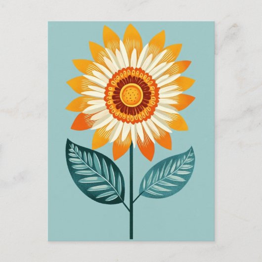 Folk Bloom No.264 Briefkaart (Voorkant)