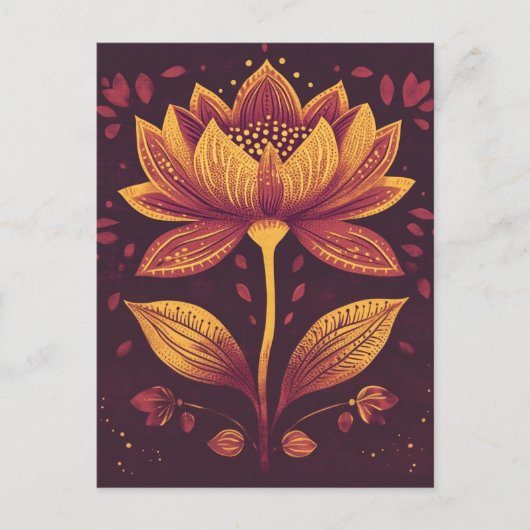 Folk Bloom No.265 Briefkaart (Voorkant)