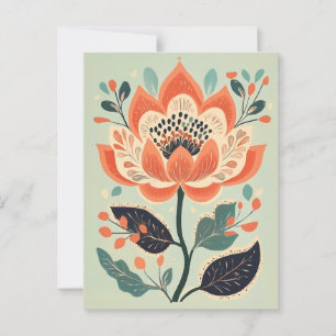 Folk Bloom No.275 Briefkaart