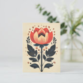 Folk Bloom No.277 Briefkaart (Staand voorkant)