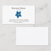 Folk borduurwerk visitekaartje sjabloon (Voorkant / Achterkant)