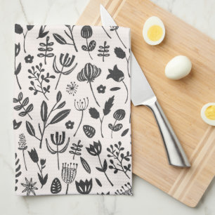 Folk Botanical Print Theedoek