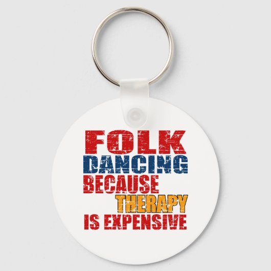 Folk Dance Design Sleutelhanger (Voorkant)