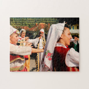 Folk Dancers in Tuzla Bosnië Legpuzzel