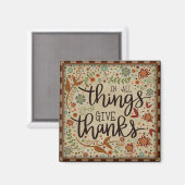  Folk Dankbare Quote Inspirivity Magnet Magneet (Voorkant / Achterkant)