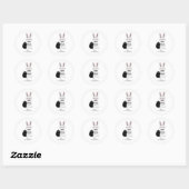 Folk Easter Bunny Rabbit Sticker (Vel)
