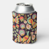  Folk Floral Birds Ornament Blikjeskoeler (Blikje Achterkant)