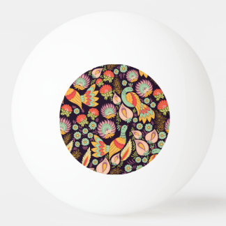 Folk Floral Birds Ornament Pingpongballen
