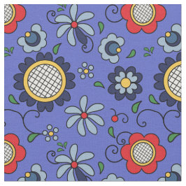 Folk Flowers - folkart uit Kashuby Stof