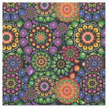 Folk Flowers - mandalas al over
