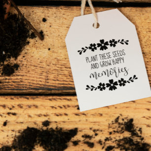 Folk Flowers Plant Seeds Groeit Happy Memories Rubberstempel