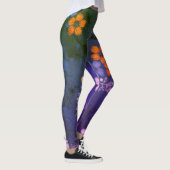 Folk Garden - blauwe Leggings (Rechts)