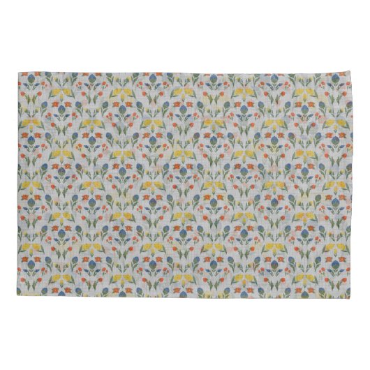 Folk Garden Dreams Flat Sheet Kussensloop (Achterkant-Links)