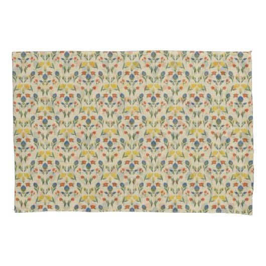 Folk Garden Dreams Flat Sheet Kussensloop (Voorkant-Links)