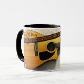 Folk Guitar Mok met Tekst (Voorkant links)