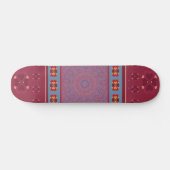 Folk Heart Motif et Blue Lace Skateboard (Horz)