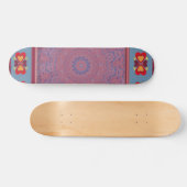 Folk Heart Pattern Skateboard (Horizontaal)